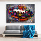 Wandbild Kunstwerk Graffiti Street Art Rugby