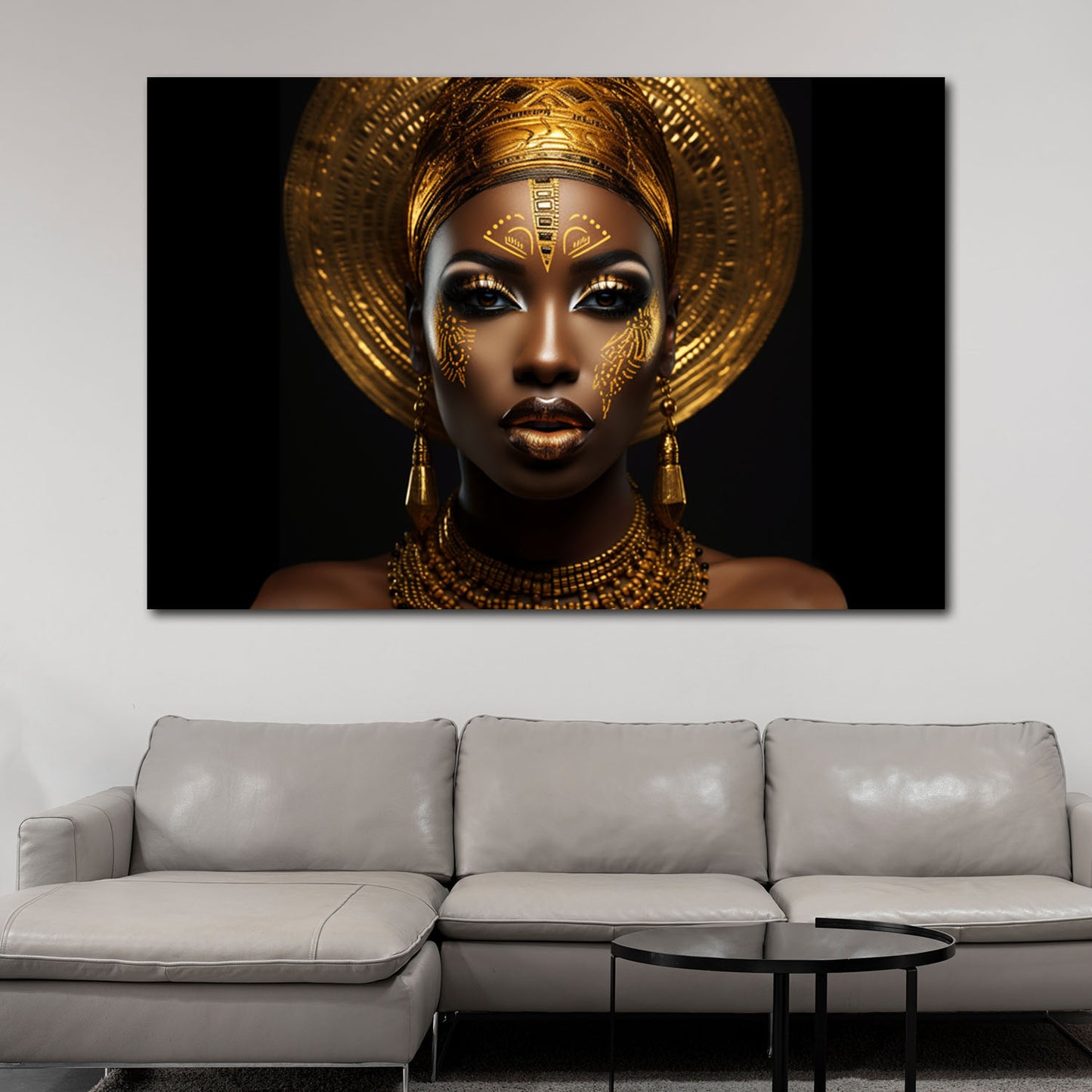 Wandbild Kunstwerk African Dreams, afrikanische Frau