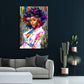 Wandbild Kunstwerk African Lady Pop Art