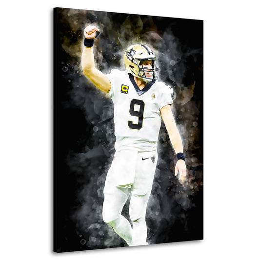 Wandbild Kunstwerk Drew American Football Spieler Let´s Play, NFL