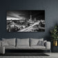 Wandbild Kunstwerk Beautiful Berlin Skyline schwarz weiss