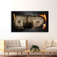 Wandbild Kunstwerk Burning Dollar