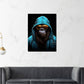 Wandbild Kunstwerk Cool Gorilla mit Hoodie