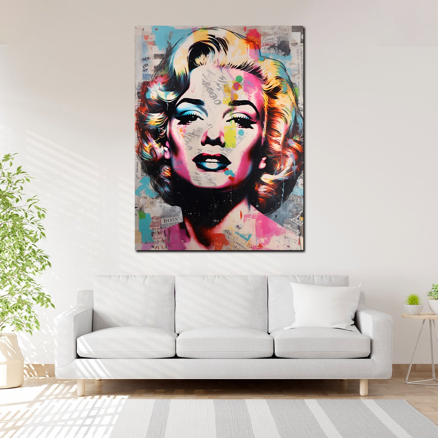 Wandbild Kunstwerk Cool Marilyn Abstract Colour Style