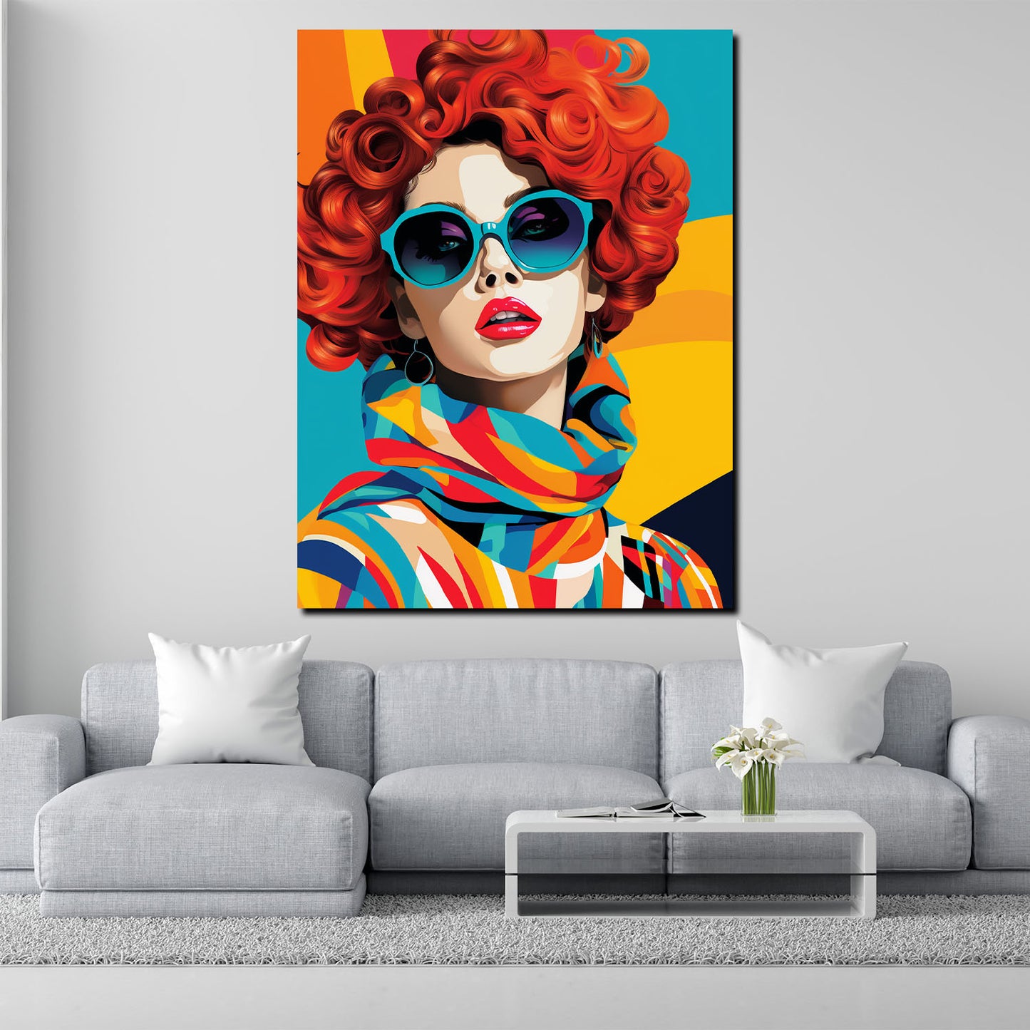 Wandbild Kunstwerk Cool Marilyn Retro Style