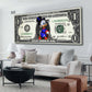 Wandbild Kunstwerk Duck One Dollar, The United States, Comic