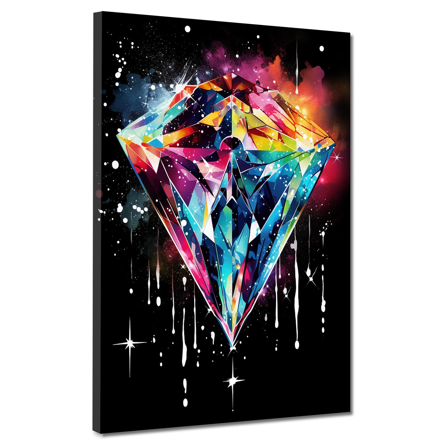 Wandbild Kunstwerk Diamant Pop Art Style