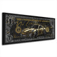 Wandbild Kunstwerk Dollar Gold Edition, Motivation & Zitate