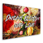 Wandbild Kunstwerk Dreams Blossom With Love