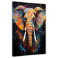 Wandbild Kunstwerk Elefant Pop Art abstrakt splatter