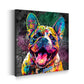 Wandbild Kunstwerk Französische Bulldogge Graffiti Street Art Style, Hund