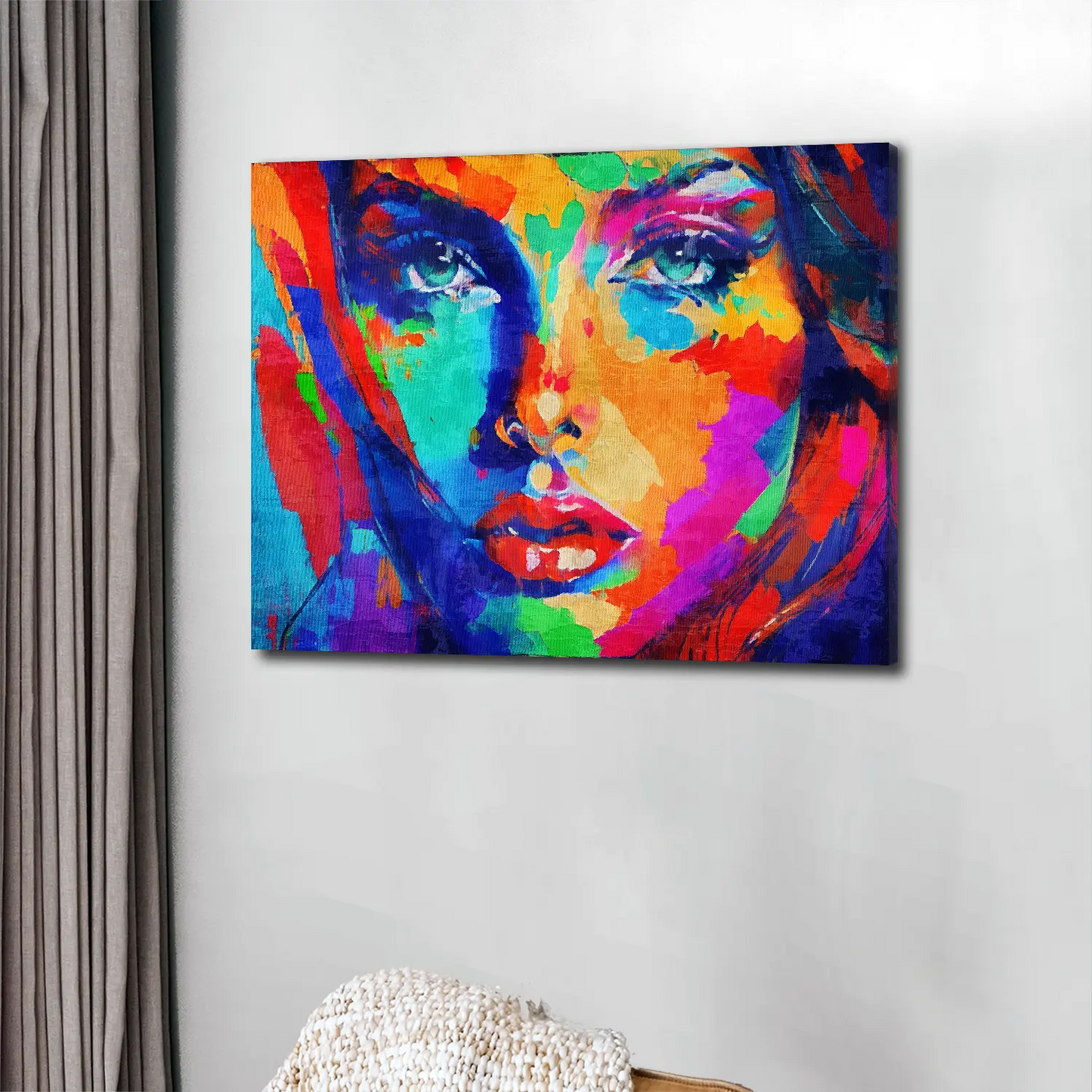 Wandbild Kunstwerk Frau Beautiful Face