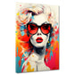 Wandbild Kunstwerk Frau Pop Art modern Splash Retro