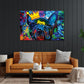 Wandbild Kunstwerk French Bulldog Pop Art Style