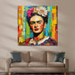 Wandbild Kunstwerk Frida kreatives Mosaik Design bunt