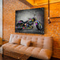 Wandbild Kunstwerk Graffiti Street Art Harley Davidson