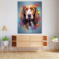 Wandbild Kunstwerk Hund Cocker Spaniel Pop Art