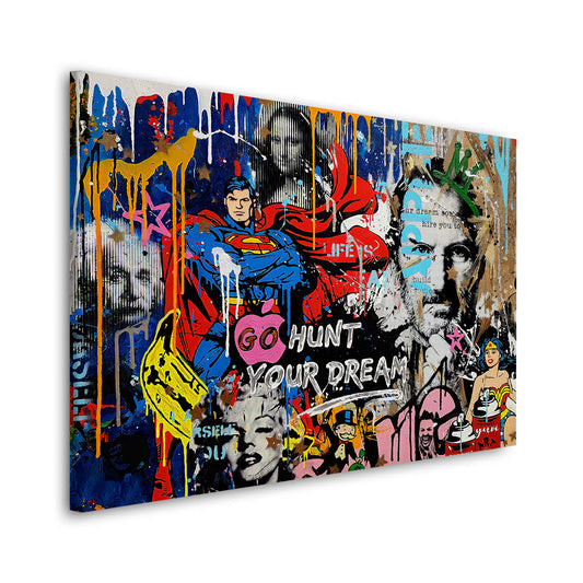 Wandbild Kunstwerk Pop Art Style