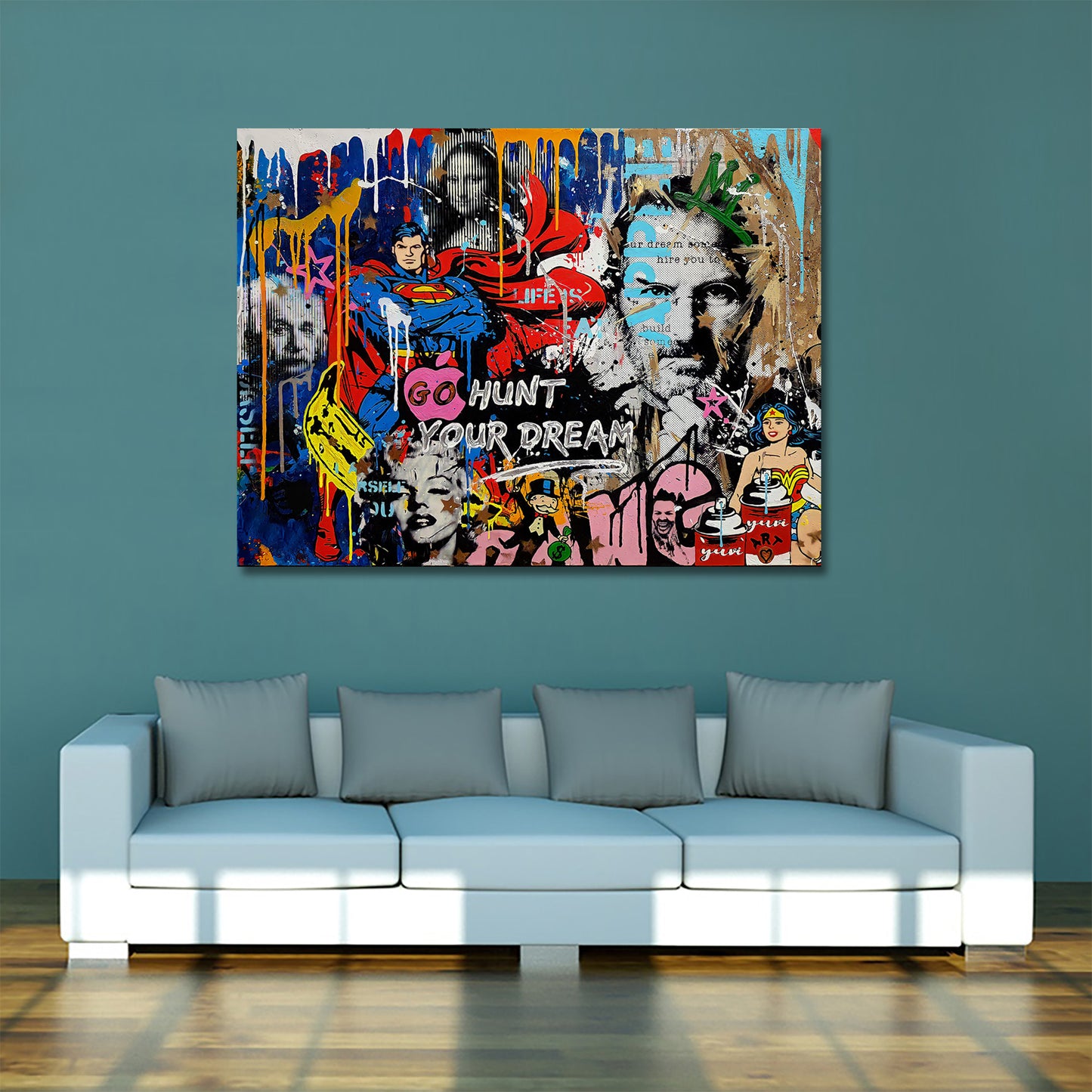 Wandbild Kunstwerk Pop Art Style