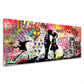 Wandbild Kunstwerk Liebespaar Street Art Graffiti Pop Art