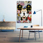 Wandbild Kunstwerk Mickey Abstract Style, Comic