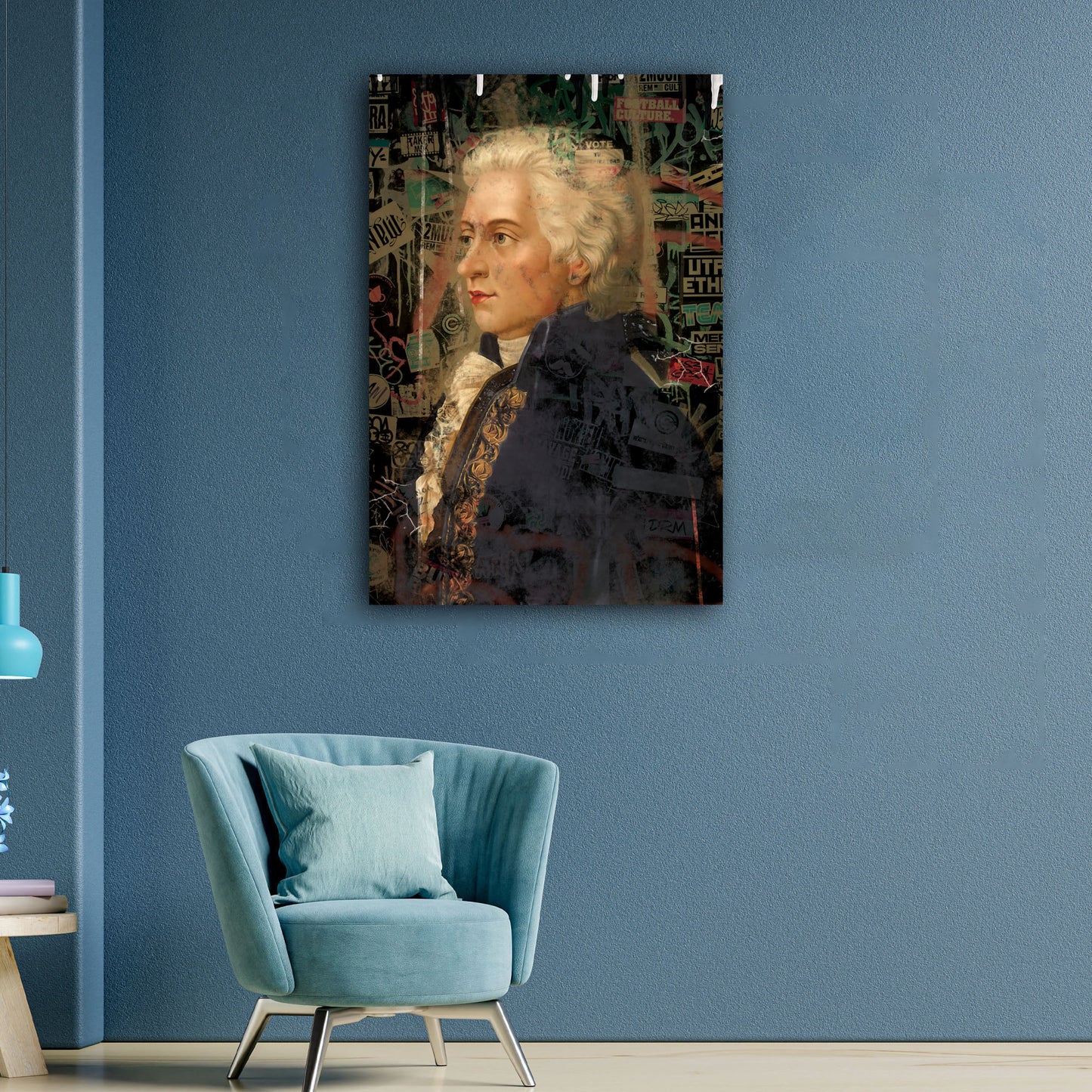 Wandbild Kunstwerk Mozart Abstract Style