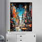 Wandbild Kunstwerk New York City Painting Style