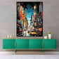 Wandbild Kunstwerk New York City Painting Style