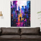 Wandbild Kunstwerk New York City Silhouette Pop Art