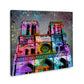 Wandbild Kunstwerk Paris Notre Dame Graffiti Style Städte Flair