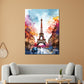 Wandbild Kunstwerk Pop Art Eiffelturm Paris Abstract Blue Sky