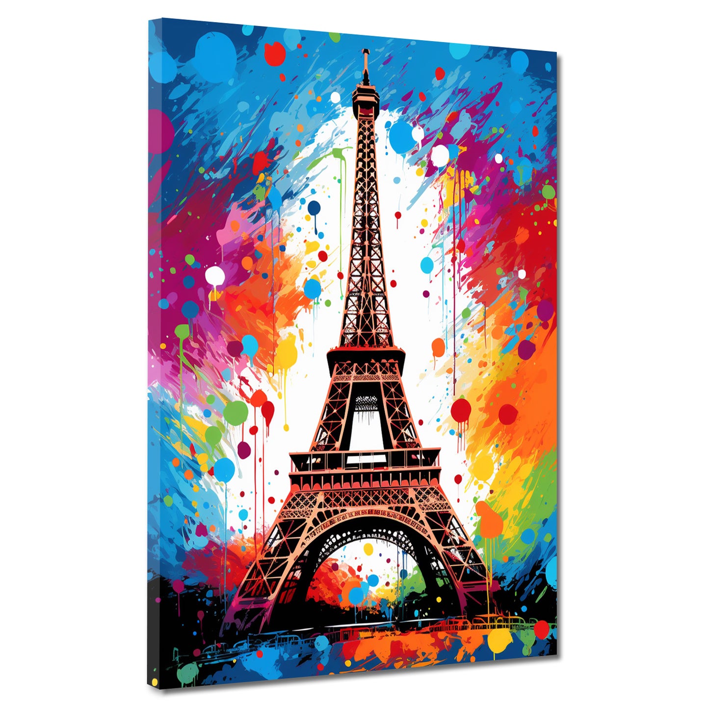 Wandbild Kunstwerk Pop Art Eiffelturm Paris