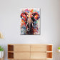 Wandbild Kunstwerk Pop Art Elefant Abstract Colour