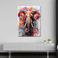 Wandbild Kunstwerk Pop Art Elefant Abstract Colour