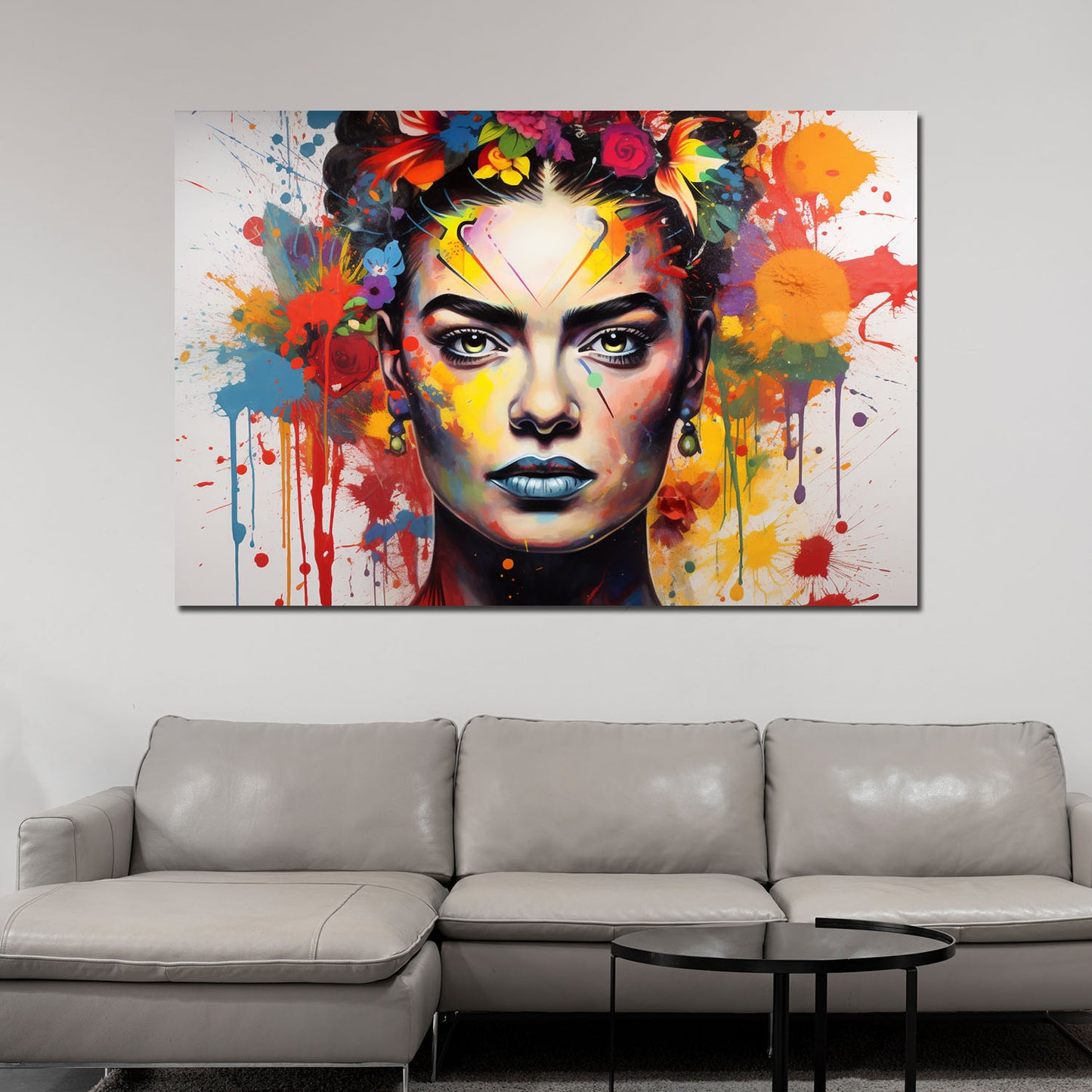 Wandbild Kunstwerk Pop Art Frida