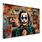 Wandbild Kunstwerk Pop Art Joker Newspaper Style