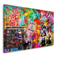 Wandbild Kunstwerk Pop Art Kids Love is the Answer Graffiti Style