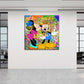 Wandbild Kunstwerk Pop Art King Mickey Comic