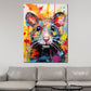 Wandbild Kunstwerk Pop Art Maus Gesicht Colour Style