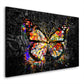 Wandbild Kunstwerk Pop Art Schmetterling Black Style