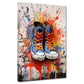 Wandbild Kunstwerk Pop Art Schuhe Splash