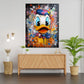 Wandbild Kunstwerk Pop Art abstrakt Duck Porträt