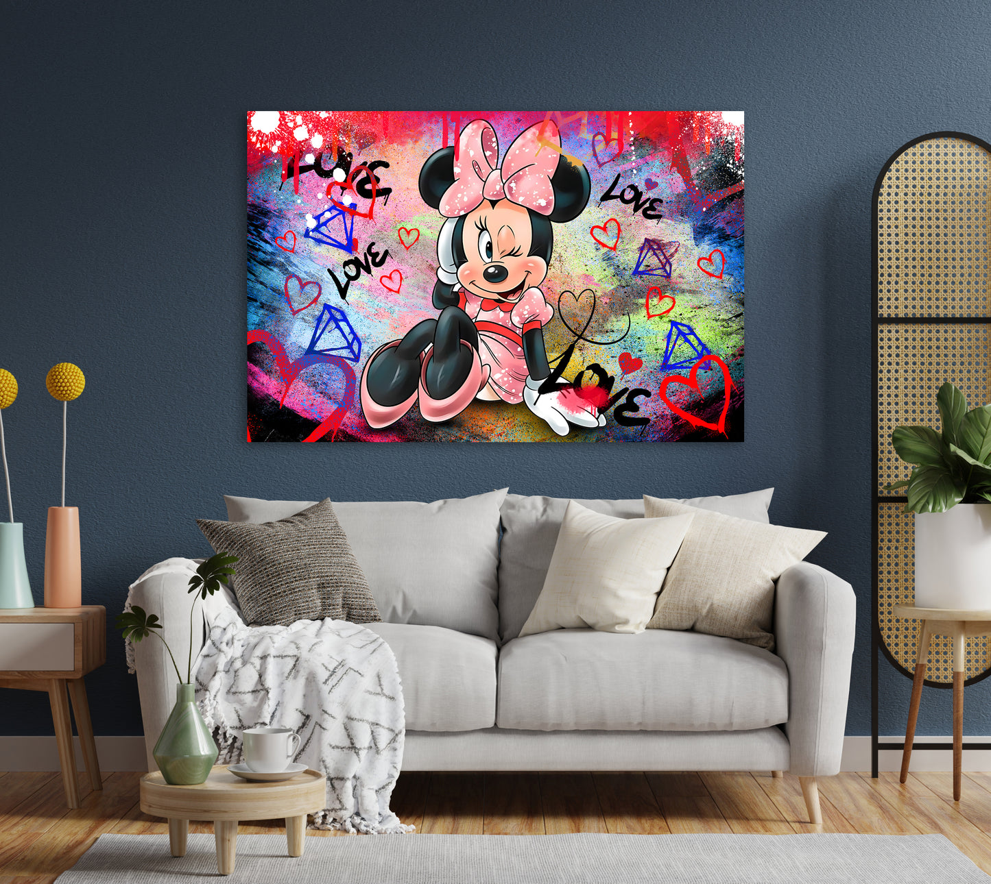 Wandbild Kunstwerk Pop Street Art Beautiful Maus