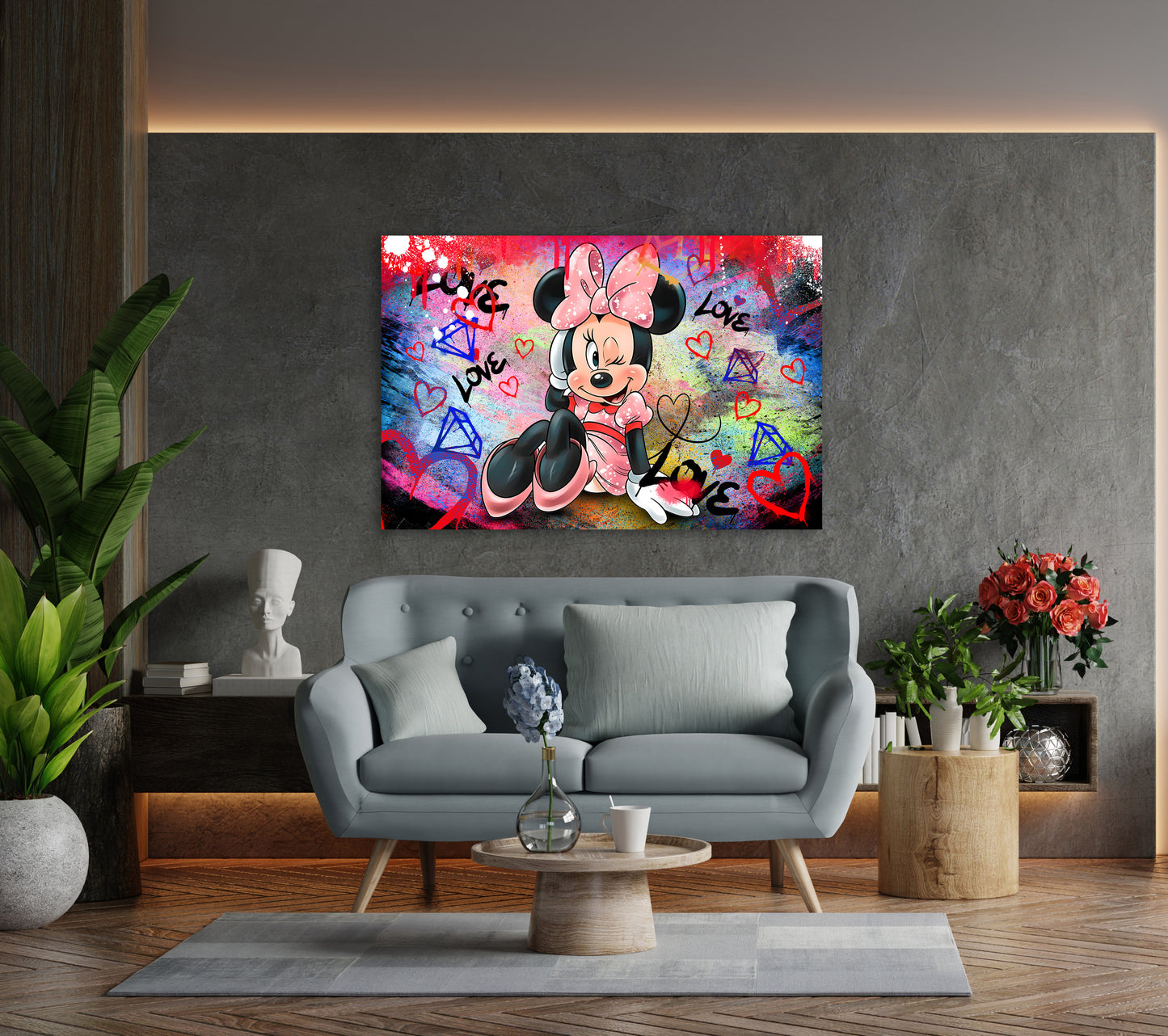 Wandbild Kunstwerk Pop Street Art Beautiful Maus