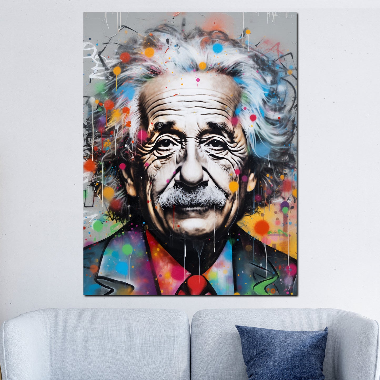 Wandbild Kunstwerk Popstar der Astrophysik Pop Art