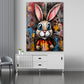 Wandbild Kunstwerk Rabbit Abstract Pop Art Style