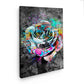 Wandbild Kunstwerk Rose Graffiti Street Art Style