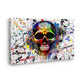 Wandbild Kunstwerk Skull Colour Pop Art Style