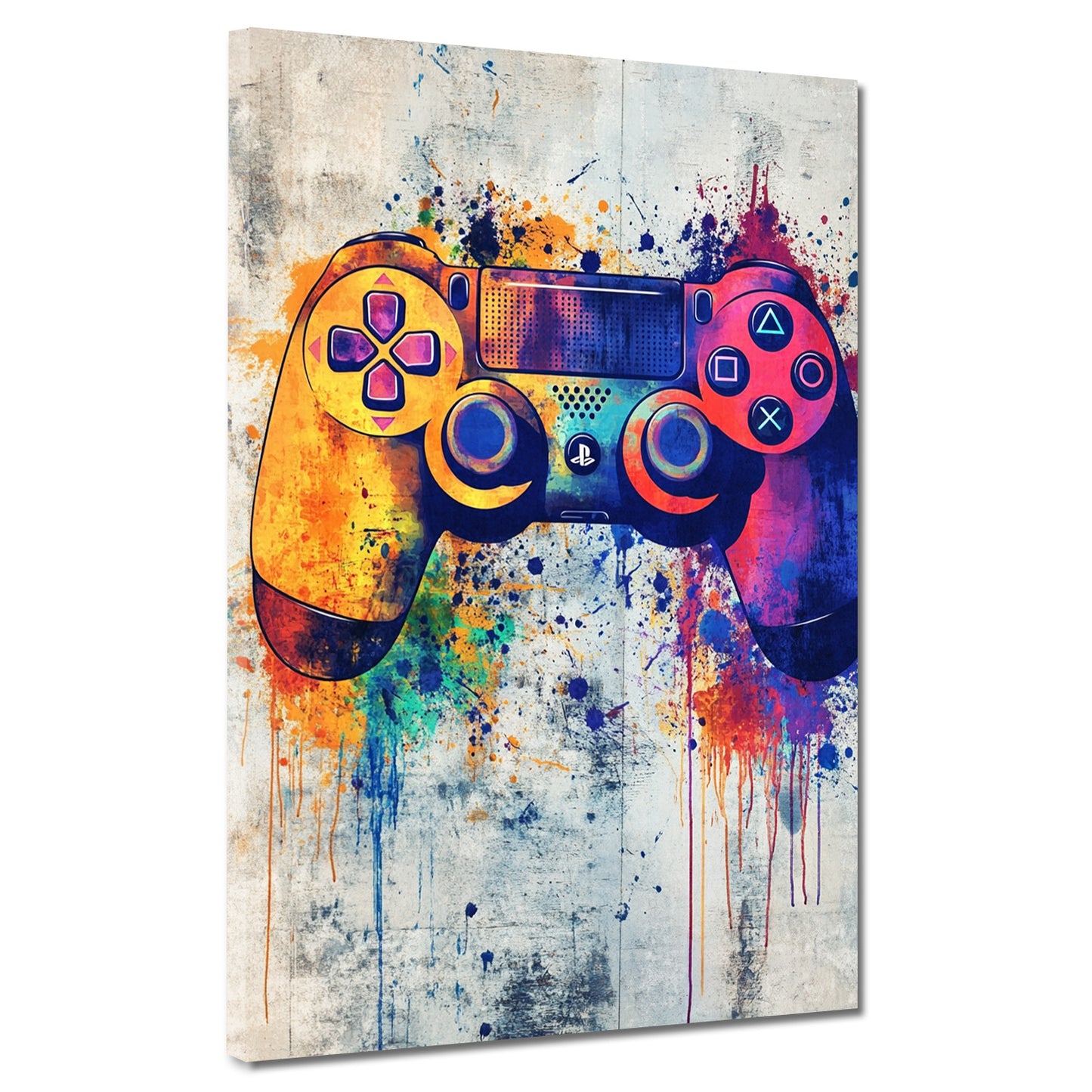 Wandbild Kunstwerk Spielekonsole Controller Pop Art