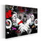 Wandbild Kunstwerk Street Art Affe Monkey paar Love Pop Art